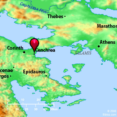 map cenchrea bible bibleatlas area ancient atlas phoebe value woman surrounding