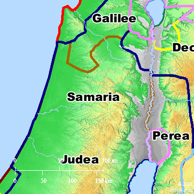 Bible Map: Samaria