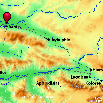Bible Map: Sardis