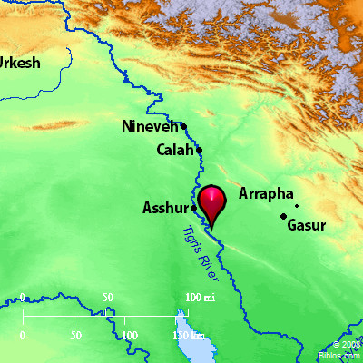 tigris river map. Bible Map: Tigris River