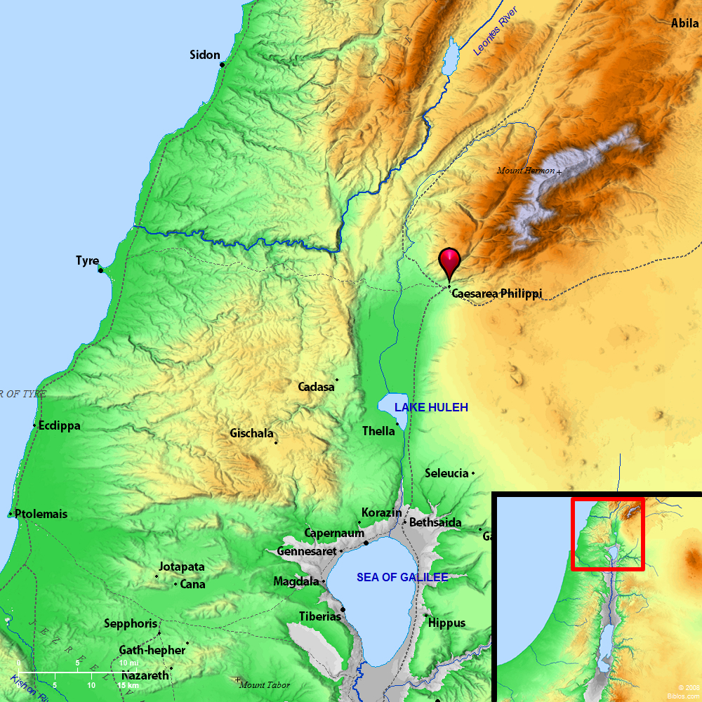 Bible Map: Caesarea Philippi