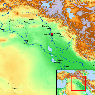 tigris river map. Bible Map: Tigris River and