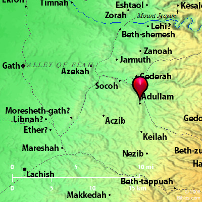 Bible Valley Of Rephaim Map