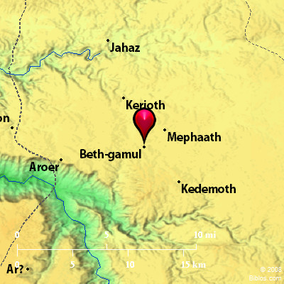 Beth Peor Bible Map