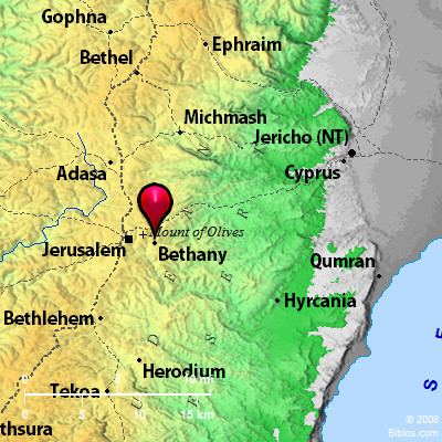 Bible Map Bethany   Bethany 