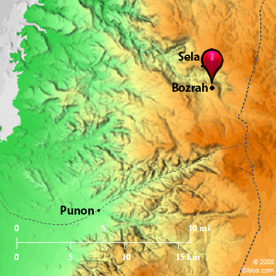 Bible Map Mount Seir Bozrah   Bozrah 