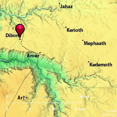 Bible Map: Dibon