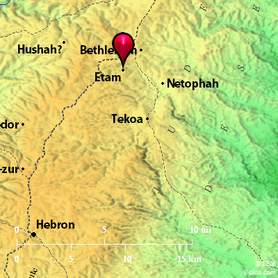 Bible Map: Etam 3 (Etam)