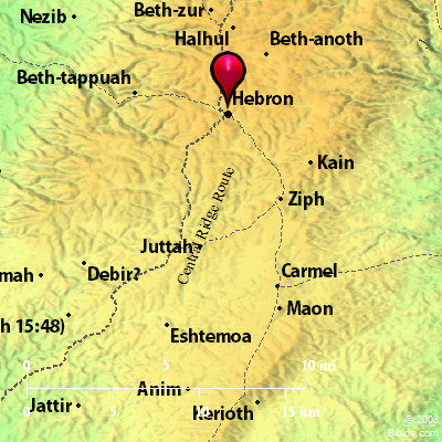 Bible Map: Hebron