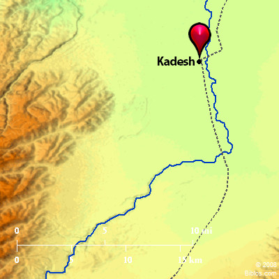 Bible Map Kadesh   Kadesh 