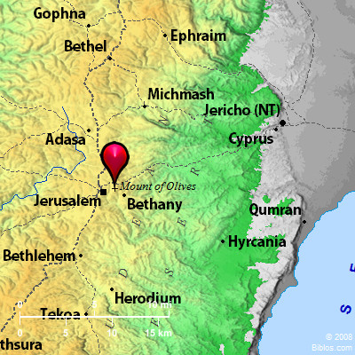Mount Of Olives Map Gethsemane