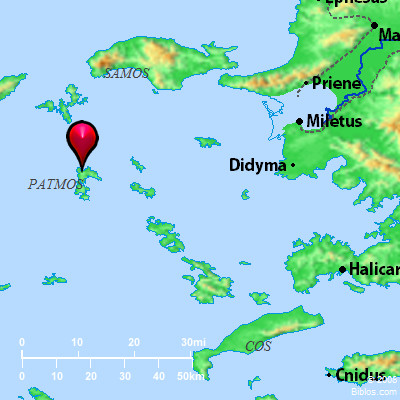 island of patmos map Bible Map Patmos island of patmos map