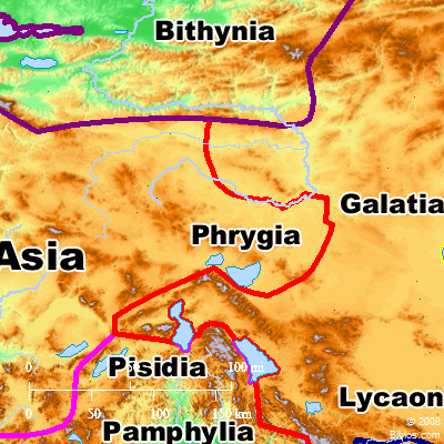 Map Of Ancient Pamphylia