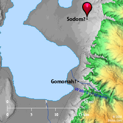 Bible Map Sodom And Gomorrah   Sodom 