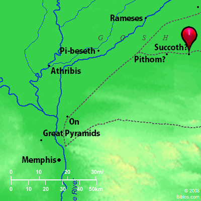 pithom memphis succoth pi rahab egypt israel area map bible bibleatlas surrounding israelites exodus greatly increases