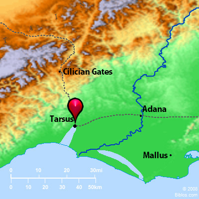 Bible Map: Tarsus