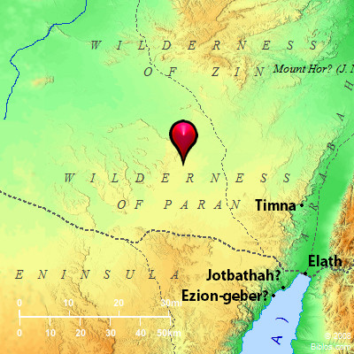 Desert Of Paran Map Bible Map: Wilderness of Paran