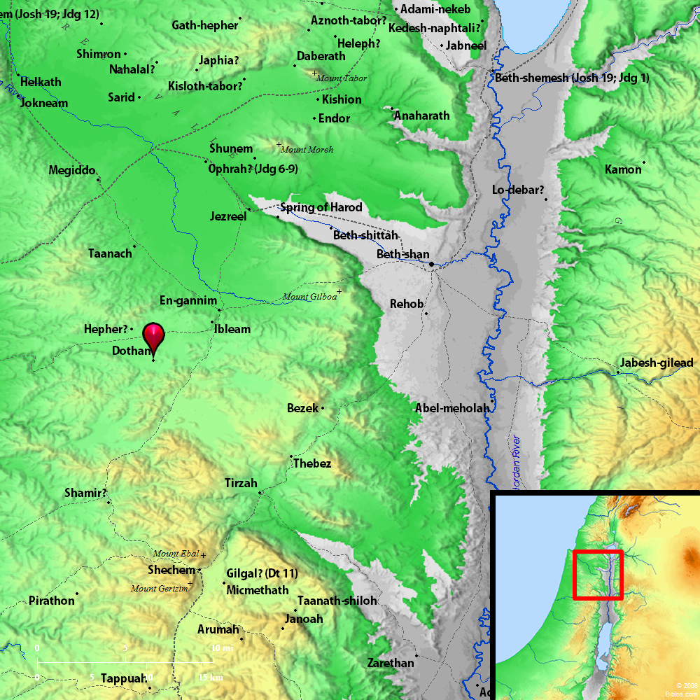 Dothan In The Bible Map Genesis 37 – Grace Still Amazes