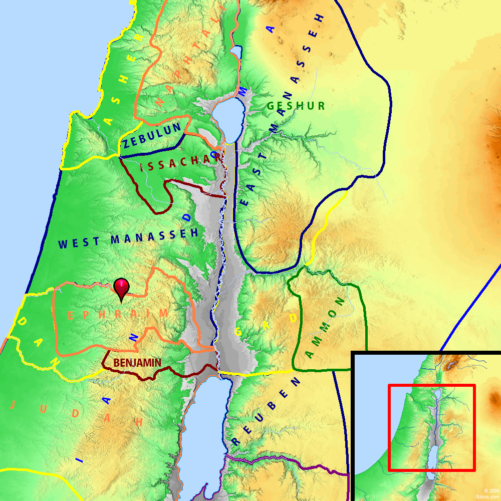 Bible Map: Ephraim