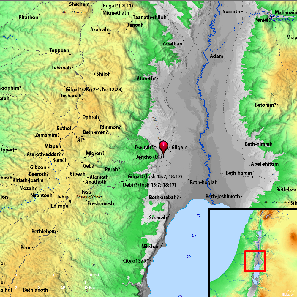 Bible Map Jericho
