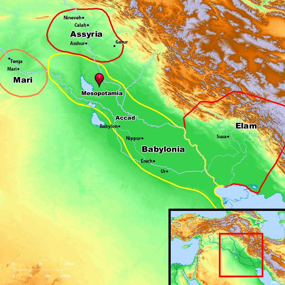 Assyria Mesopotamia Map