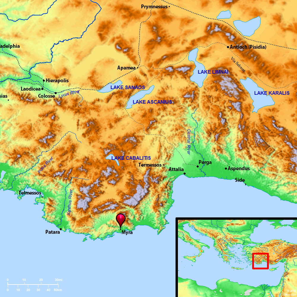 Bible Map: Myra