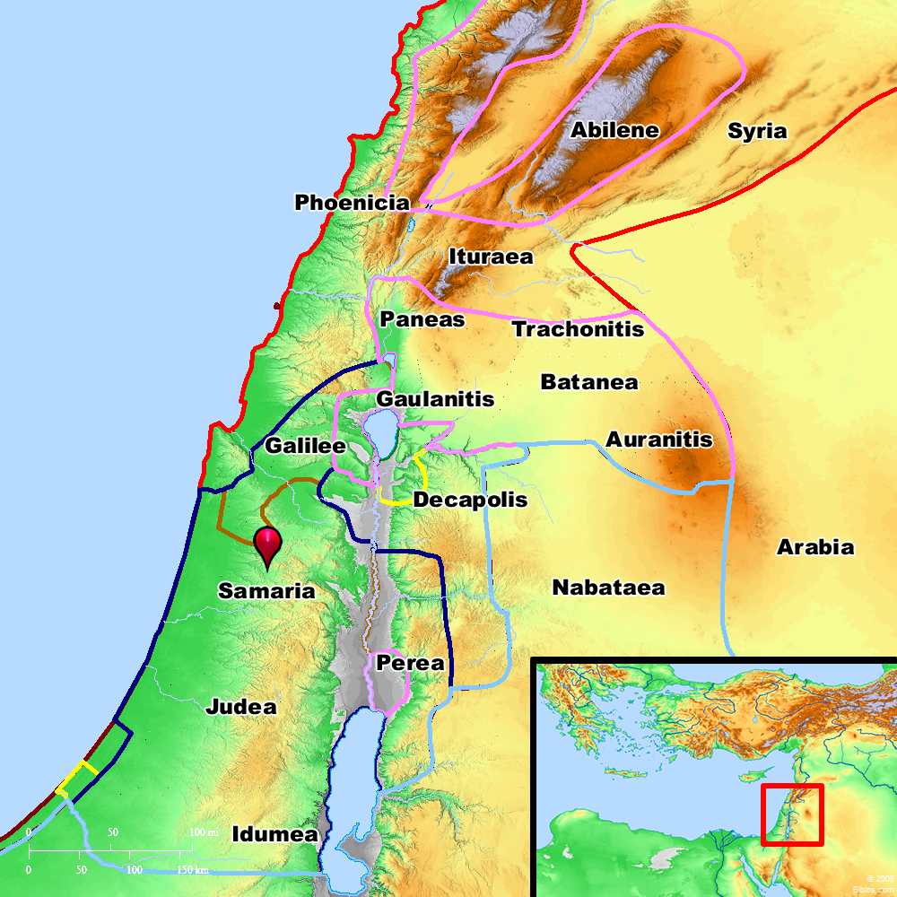 Bible Map: Samaria