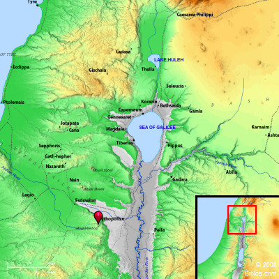Bible Map: Mount Gilead (Mount Gilboa)